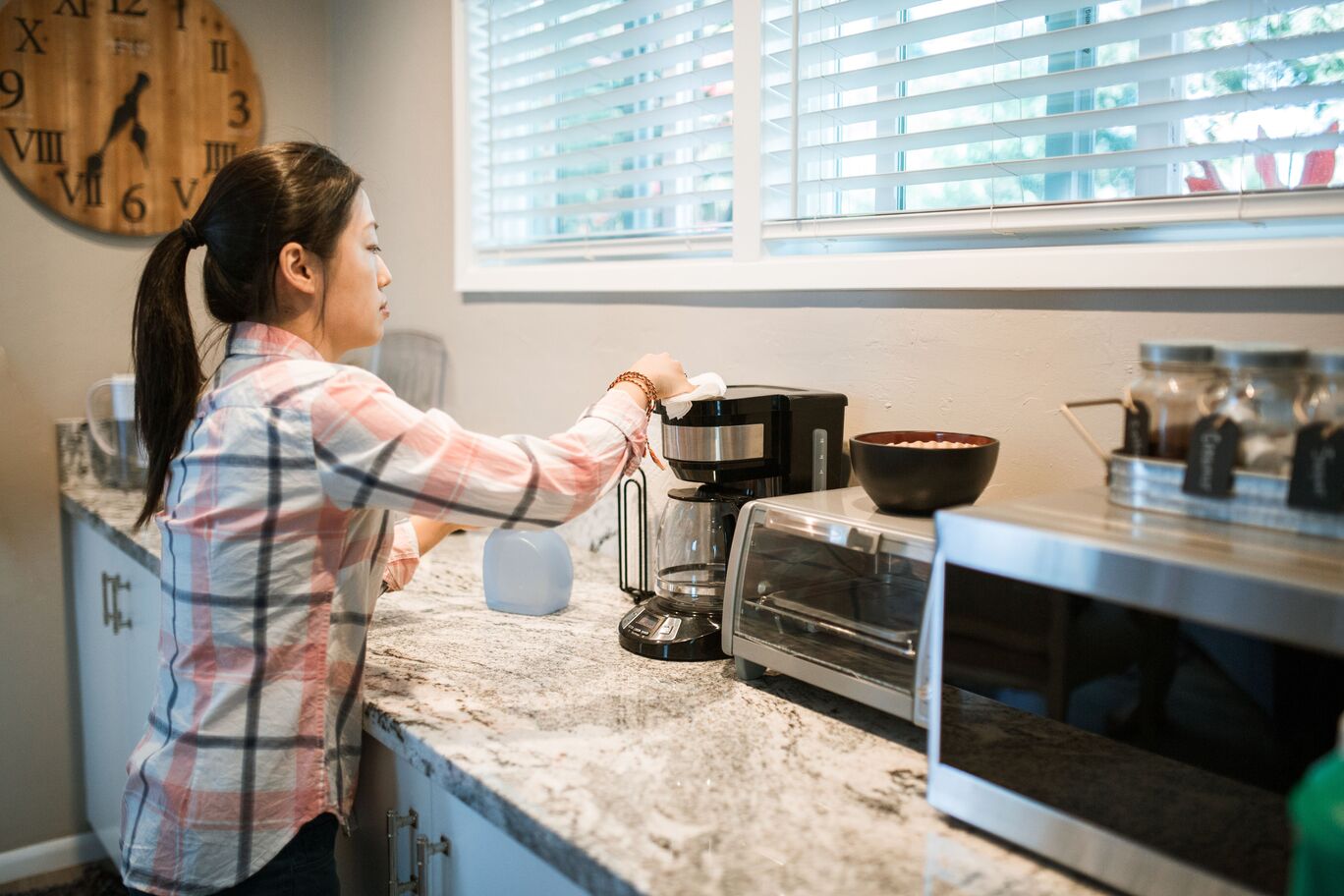 Ice maker cleaning process