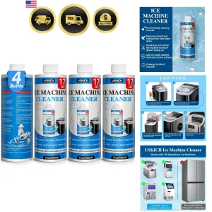 4 Pack Ice Machine Cleaner Maker Descaler-68 fl oz Nickel Safe Descaler,Ice M...